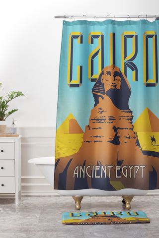 Anderson Design Group Cairo Shower Curtain And Mat