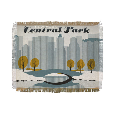 Anderson Design Group Central Park Snow Throw Blanket