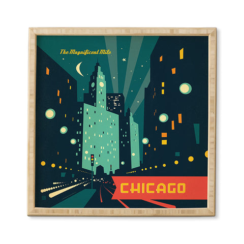 Anderson Design Group Chicago Mag Mile Framed Wall Art