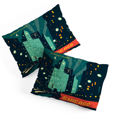 Anderson Design Group Chicago Mag Mile Pillow Shams