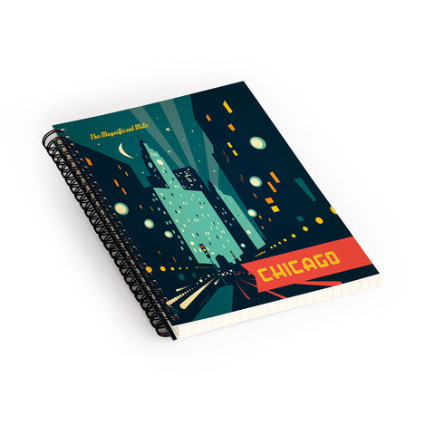 Anderson Design Group Chicago Mag Mile Spiral Notebook