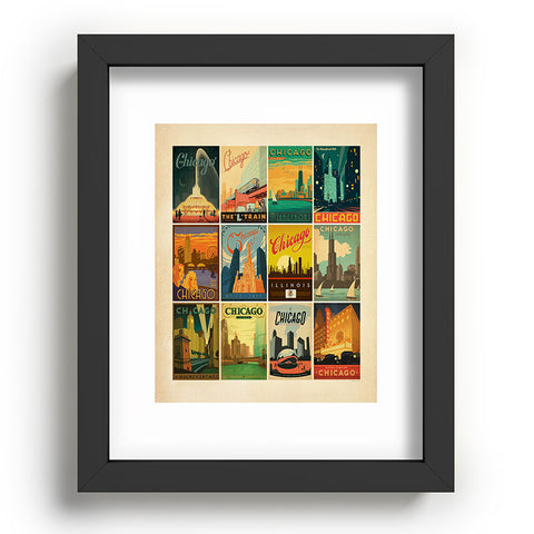 Anderson Design Group Chicago Multi Image Print Recessed Framing Rectangle