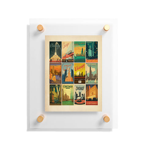 Anderson Design Group Chicago Multi Image Print Floating Acrylic Print