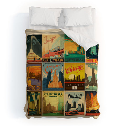 Anderson Design Group Chicago Multi Image Print Comforter