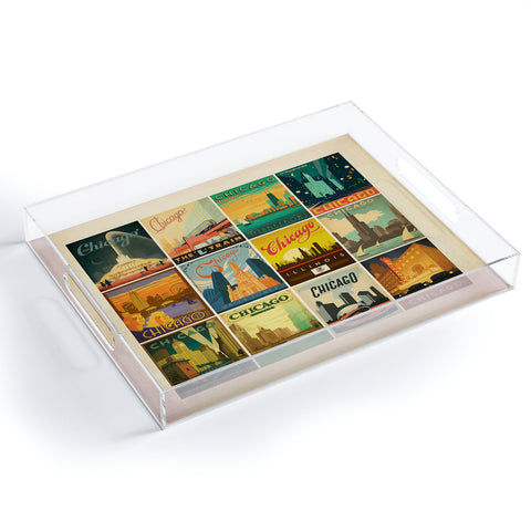 Anderson Design Group Chicago Multi Image Print Acrylic Tray