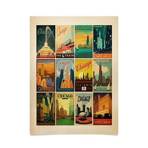 Anderson Design Group Chicago Multi Image Print Poster