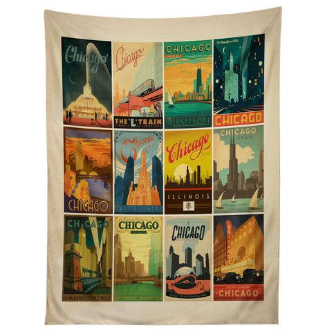 Anderson Design Group Chicago Multi Image Print Tapestry