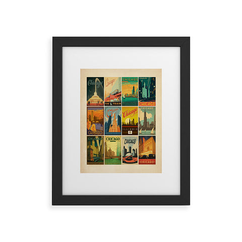 Anderson Design Group Chicago Multi Image Print Framed Art Print