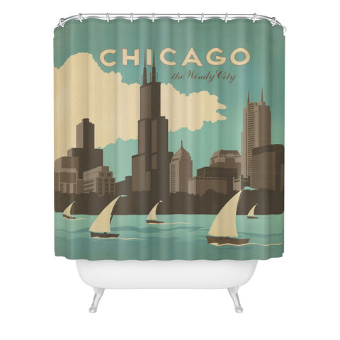 Anderson Design Group Chicago Shower Curtain