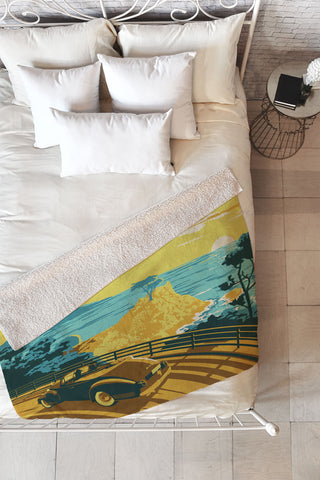 Anderson Design Group Coastal California Fleece Throw Blanket
