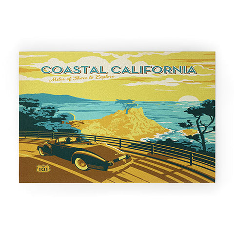 Anderson Design Group Coastal California Welcome Mat