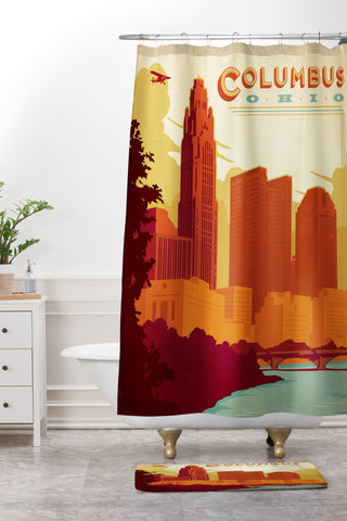 Anderson Design Group Columbus Ohio Shower Curtain And Mat