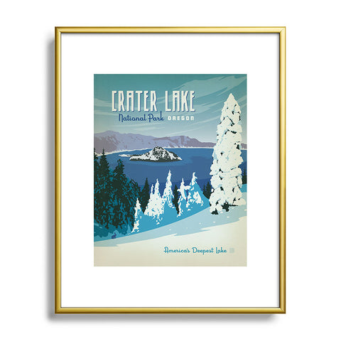 Anderson Design Group Crater Lake National Park Metal Framed Art Print