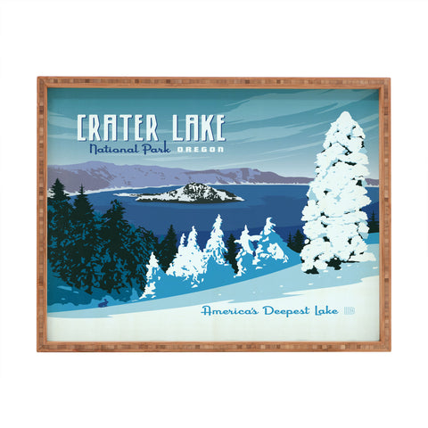 Anderson Design Group Crater Lake National Park Rectangular Tray