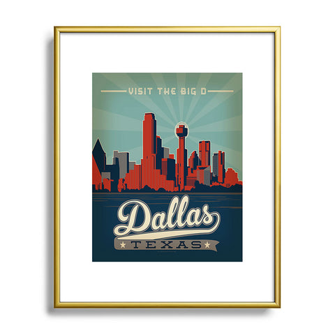 Anderson Design Group Dallas Metal Framed Art Print