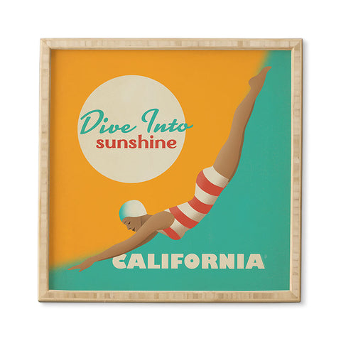 Anderson Design Group Dive California Framed Wall Art