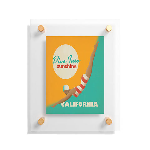 Anderson Design Group Dive California Floating Acrylic Print