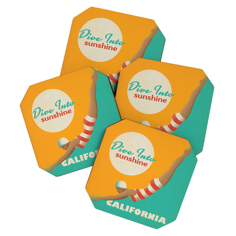Anderson Design Group Dive California Coaster Set