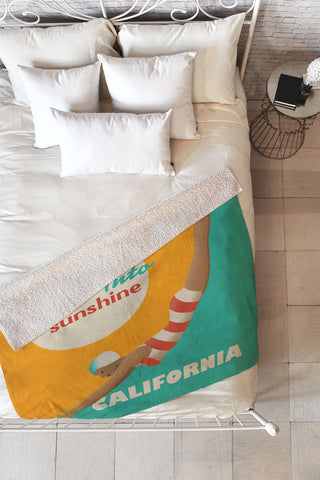 Anderson Design Group Dive California Fleece Throw Blanket
