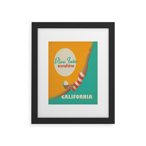 Anderson Design Group Dive California Framed Art Print