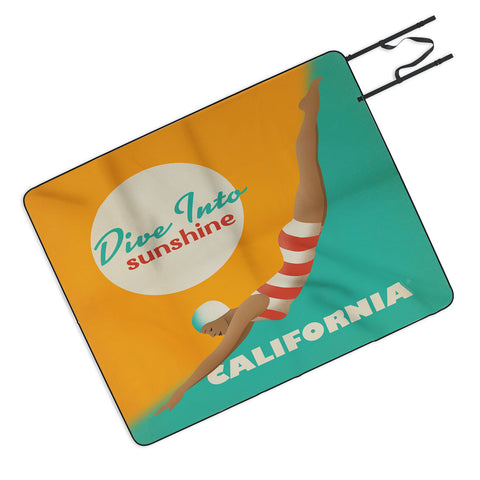 Anderson Design Group Dive California Picnic Blanket