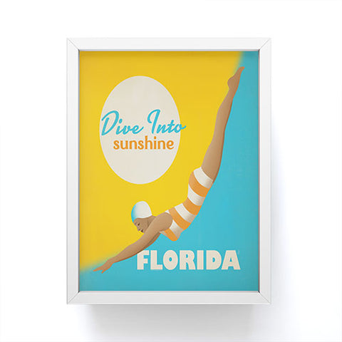 Anderson Design Group Dive Florida Framed Mini Art Print