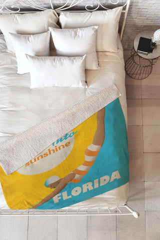 Anderson Design Group Dive Florida Fleece Throw Blanket