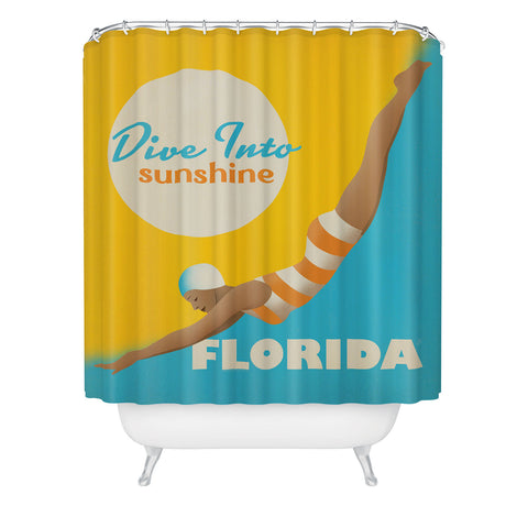 Anderson Design Group Dive Florida Shower Curtain
