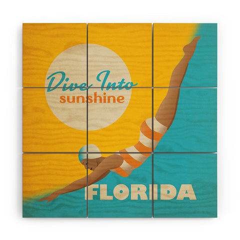 Anderson Design Group Dive Florida Wood Wall Mural