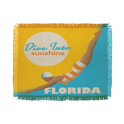 Anderson Design Group Dive Florida Throw Blanket