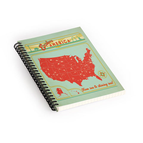 Anderson Design Group Explore America Spiral Notebook