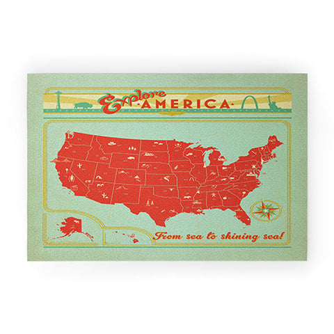 Anderson Design Group Explore America Welcome Mat