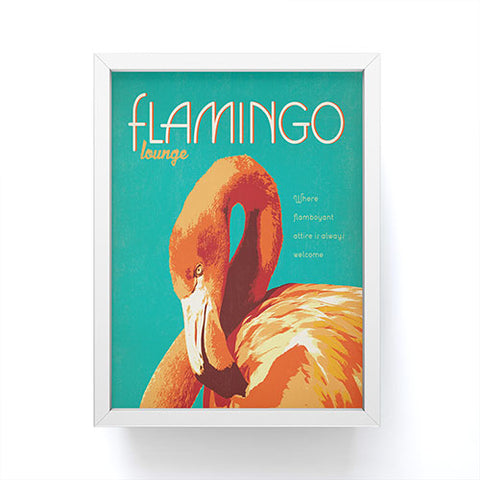 Anderson Design Group Flamingo Lounge Framed Mini Art Print