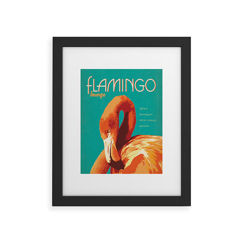 Anderson Design Group Flamingo Lounge Framed Art Print