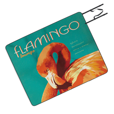 Anderson Design Group Flamingo Lounge Picnic Blanket