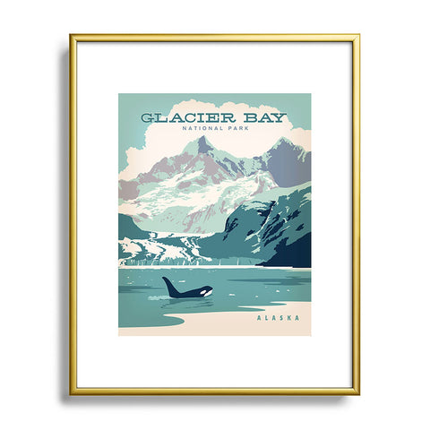 Anderson Design Group Glacier Bay Metal Framed Art Print