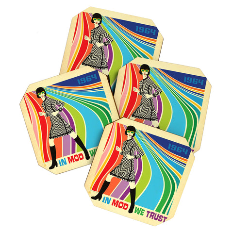 Anderson Design Group Go Go Dancer Coaster Set
