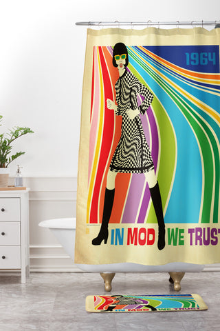 Anderson Design Group Go Go Dancer Shower Curtain And Mat