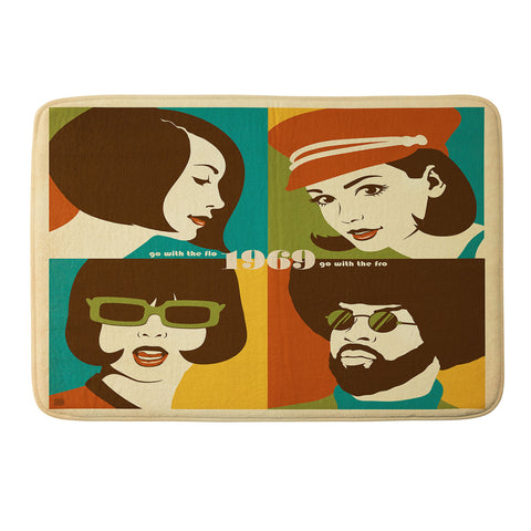 Anderson Design Group Go With The Flo Fro Memory Foam Bath Mat