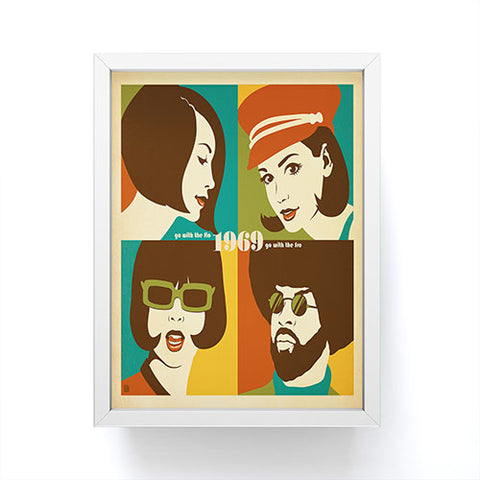 Anderson Design Group Go With The Flo Fro Framed Mini Art Print