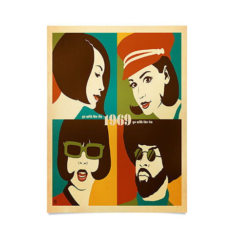 Anderson Design Group Go With The Flo Fro Poster