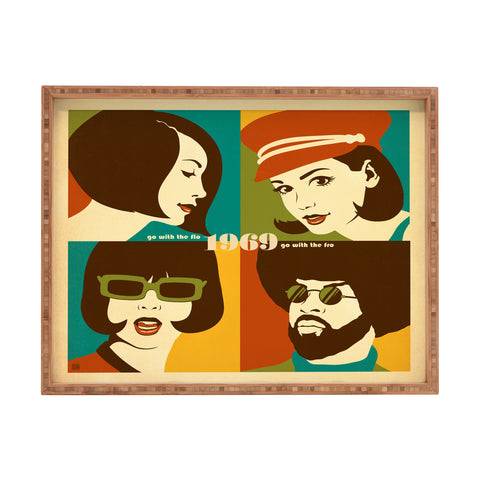 Anderson Design Group Go With The Flo Fro Rectangular Tray