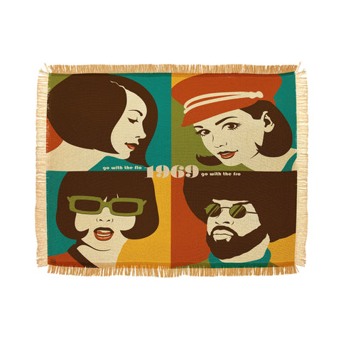 Anderson Design Group Go With The Flo Fro Throw Blanket