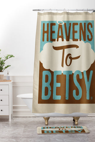 Anderson Design Group Heavens To Betsy Shower Curtain And Mat