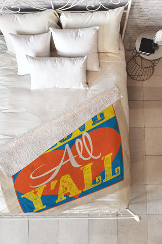 Anderson Design Group I Love All Yall Fleece Throw Blanket