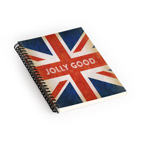 Anderson Design Group Jolly Good British Flag Spiral Notebook