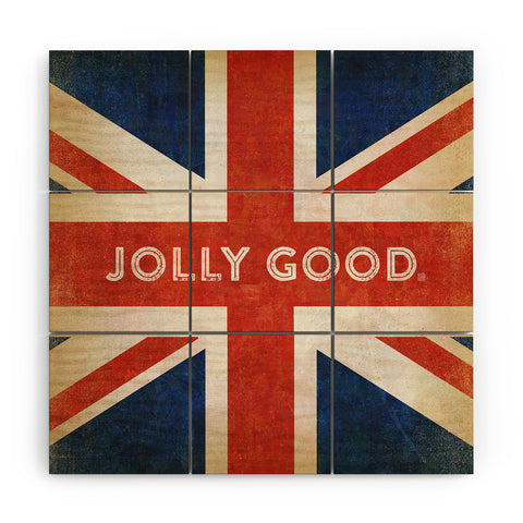 Anderson Design Group Jolly Good British Flag Wood Wall Mural
