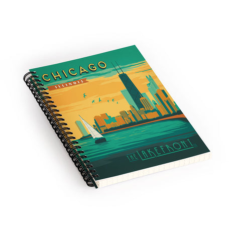 Anderson Design Group Lakefront Chicago Spiral Notebook
