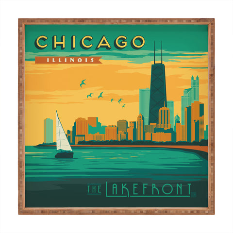 Anderson Design Group Lakefront Chicago Square Tray