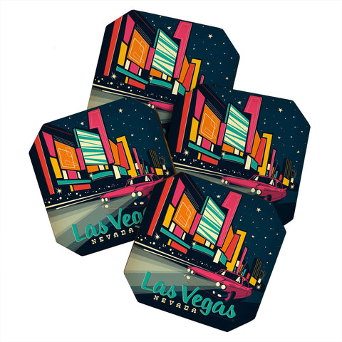 Anderson Design Group Las Vegas Coaster Set
